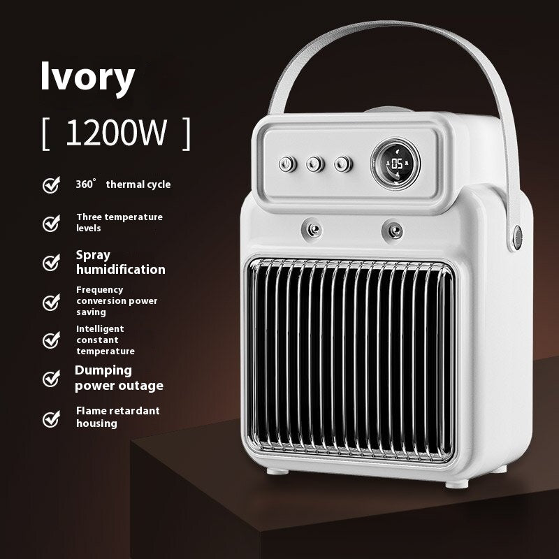 1200W 2-in-1 Efficient Room Heater & Humidifier — Warm & Comfortable All Season