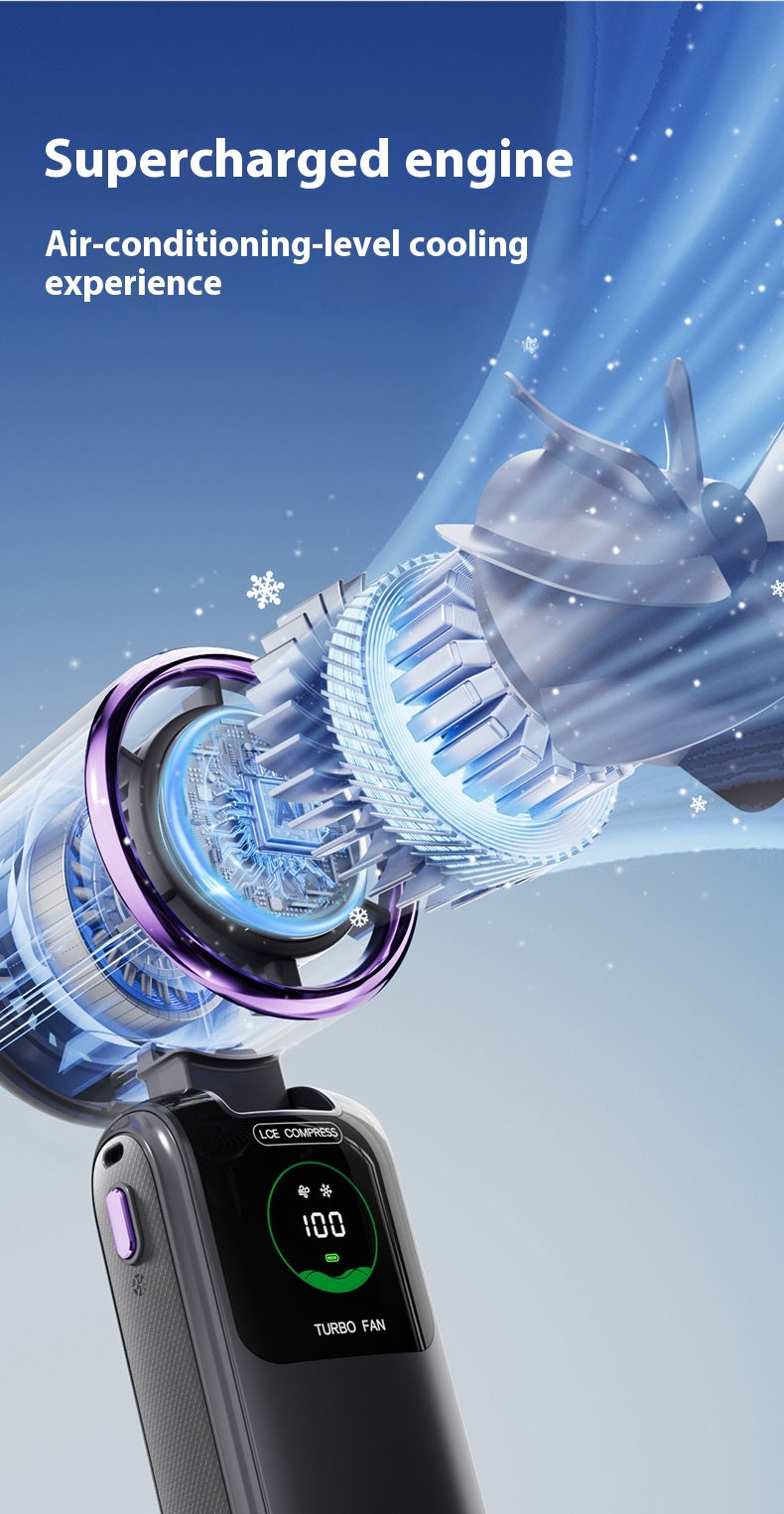 FrostBreeze™ Ice-Cooling Turbo Fan — Stay Cool Anywhere Instantly!