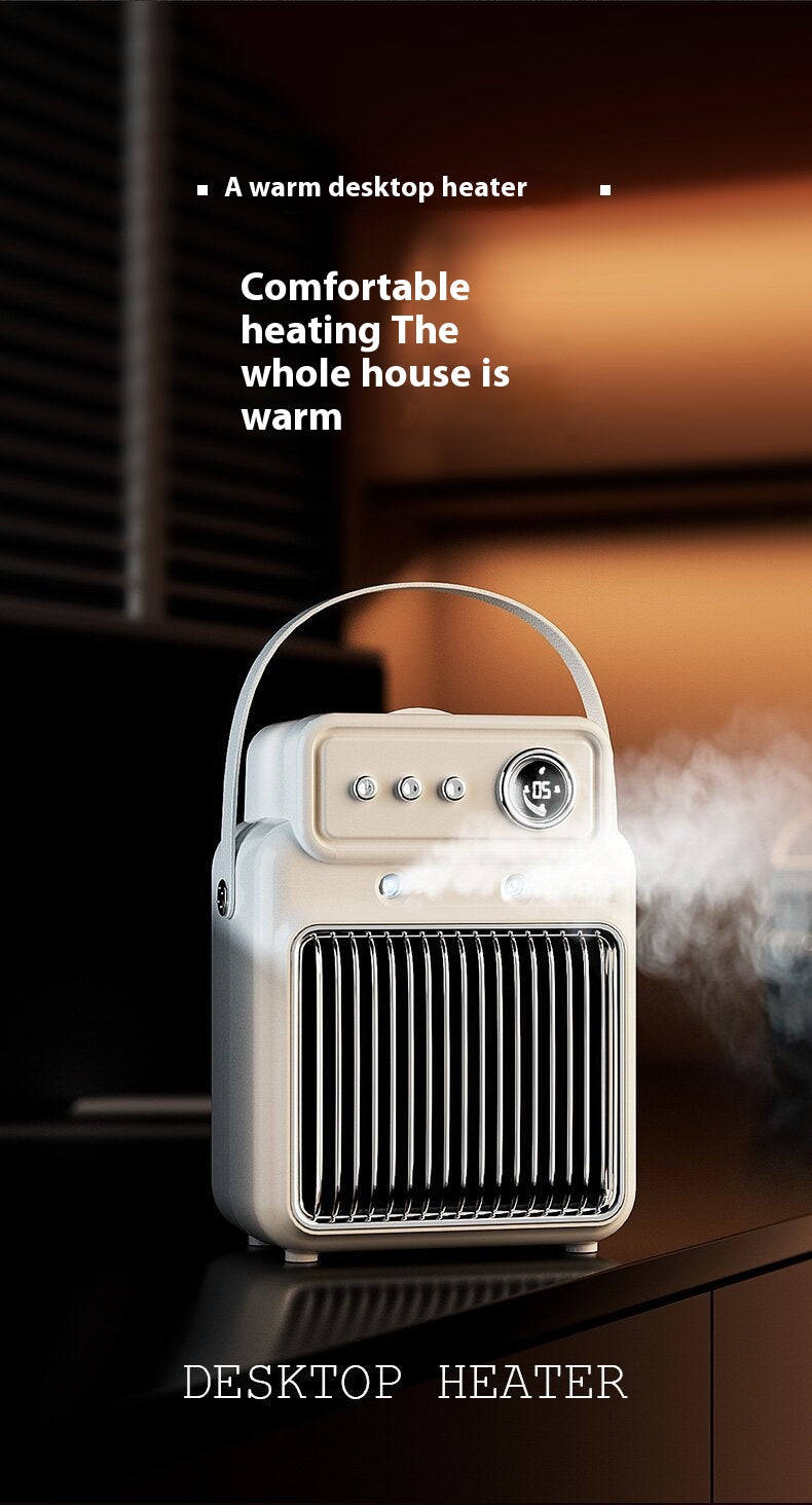 1200W 2-in-1 Efficient Room Heater & Humidifier — Warm & Comfortable All Season