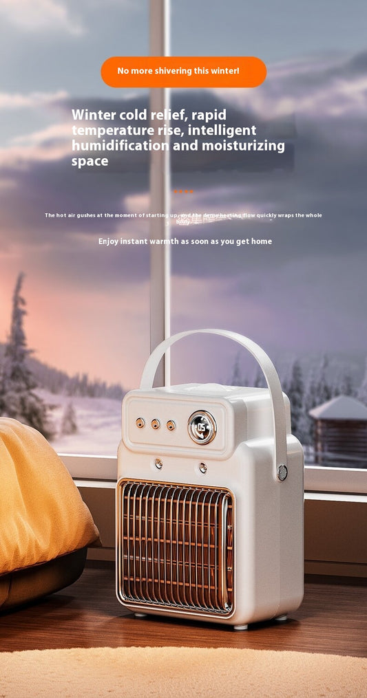 1200W 2-in-1 Efficient Room Heater & Humidifier — Warm & Comfortable All Season